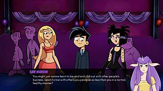 Goth Girl Gives Handjob In Danny Phantom Redux