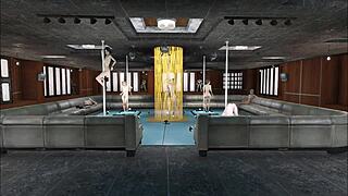 Обожаю секси-танцы в хентае Fallout 4