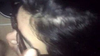 mami's glasses get covered in a big cumshot