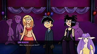 Goth Girl Gives Handjob In Danny Phantom Redux