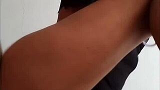 beautiful mexican teases with her feet