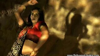 Brunette milf undresses for indian lover