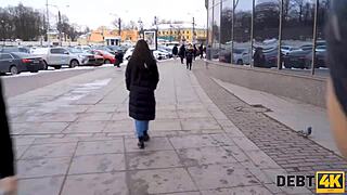 Debt4k Collector Bangs Cute Blond Debtor Hard