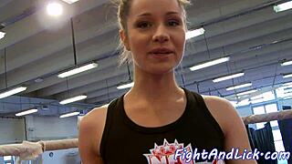 Hey, check out these wrestling lesbians fingering ass and licking pussy! 😍