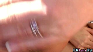 Mature British milf fingers lesbian in stockings.