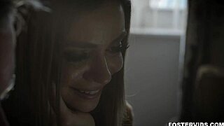 horny milf and teen 18+ share a massive cock together