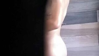 Watching someone in the shower and commenting on it.