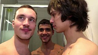 gay twinks fuck ass in wild orgy 😈