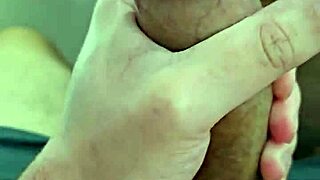 Young twink spills inside the condom during steamy homemade action with neighbor.