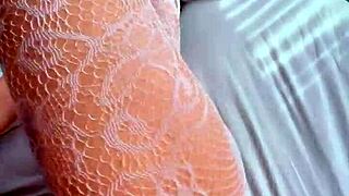 beautiful latina shaking big ass in prone bone on all fours goddess