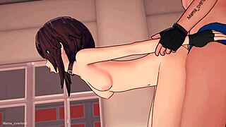 horny megumin in adult sport outfit for the day