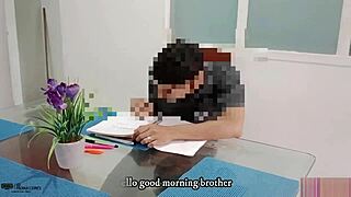 Garganta Profunda Facefuck Con La Gran Polla De Mi Hermanastro