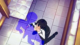 Sword Art Online Yaoi features Kirito in hard sex, handjob, blowjob, anal POV in Japanese Asian manga anime game porn gay.