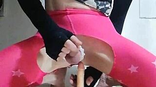 Ladyboy, show us your first dildo ride!