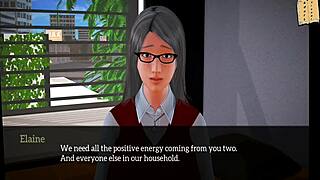 Loira Audaciosa em Cena Familiar Erótica 3D com Brincadeira na Bunda