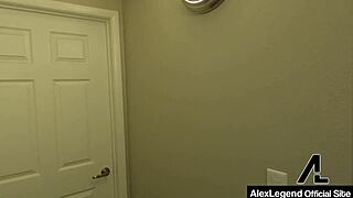 Aiden Ashley Is Dripping Alex Legends' Cum After That Blowjob