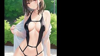 Nakreslil jsem tuhle AI ilustraci velkých prsou anime hentai