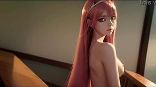 ai generated zerotwo nude in hentai