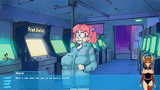 Night Lessons! Asian Babe With Huge Tits In Arcade!