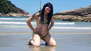 Paty's Big Ass On Beach Vacation