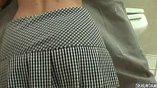 bathroom blowjob teaser with deepthroat action