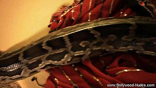 Oriental girl dances solo