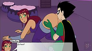I am Kitten, puta infiel, rompo el culito a Starfire con anal beast, Raven sera cogida pronto