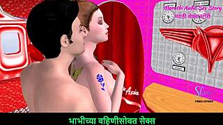 I love this Marathi audio sex story with the animated 3d cartoon couple enjoing foreplay, it's so fun