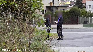 lost russian girl, forgive me for rough fuck in van?