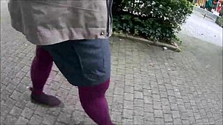 What are you doing in pantyhose outdoors in public?