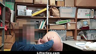 Officer says, 'Suspect, allow body search with blowjob and doggystyle.'