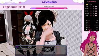 Vtuber Lewdneko Explores Harem Hotel Adventures in Part Six