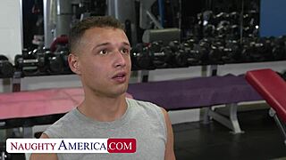 Riley Jacobs Wet Workout On Big Cock