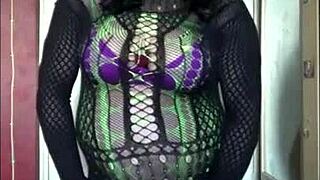 Shy Sissy Crossdresser Cums On Floor After Masturbation!