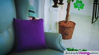 sexy leprechaun babe lucie GETS HOT FUCK