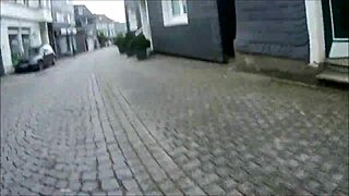 What are you doing in pantyhose outdoors in public?