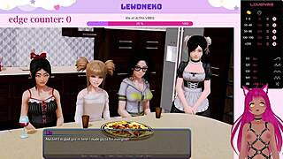 Vtuber Lewdneko Explores Harem Hotel Adventures in Part Six