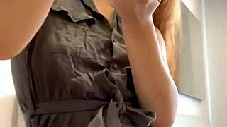 young russian redhead dances sexually in front of camera showing wet pussy