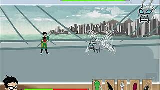 I am Kitten, puta infiel, rompo el culito a Starfire con anal beast, Raven sera cogida pronto