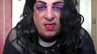 Shy Sissy Crossdresser Cums On Floor After Masturbation!