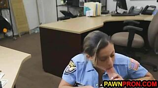 slut begs officer not to arrest her for sucking big dick in office