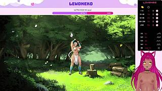 Vtuber Lewdneko Plays Shackes Of Ellswyn With Tits And Anal