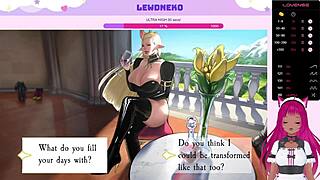 Vtuber Lewdneko Plays Shackes Of Ellswyn With Tits And Anal