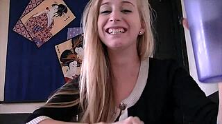 Brynn Tyler gives a blowjob before getting fucked in pov