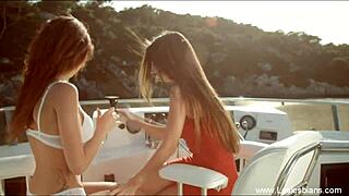 Getting closer to my lesbian lover with licking