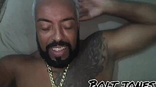 Tattooed Guy With Friend In Intimate Moment