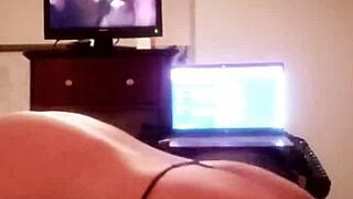 Luvs2cumm69 dicks his blonde sexdoll hard