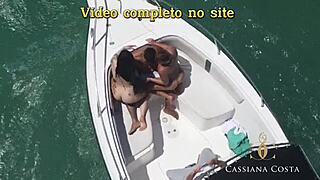 Blonde Gives Ass In Front Of The Captain With Big Cock