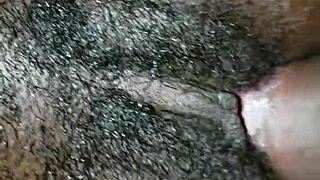 fucking my bm in doggystyle bent over her pussy