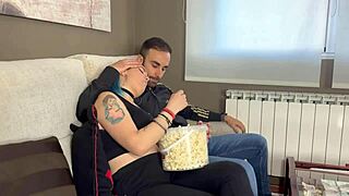 Nympho Friend Sucks And Fucks In Threesome With Girlfriend And Big Cock.